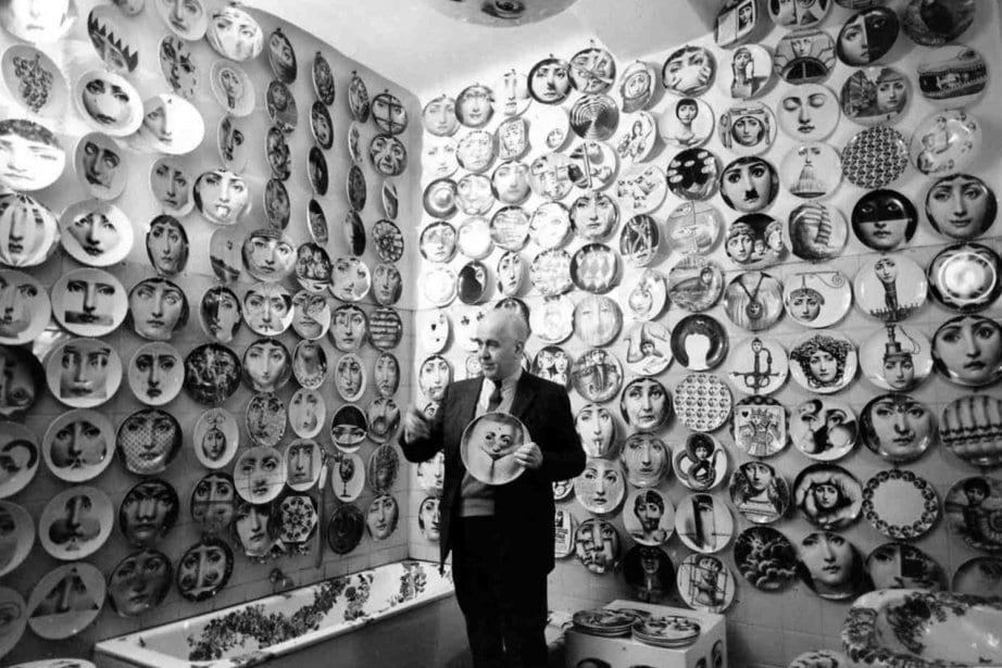 Lina Cavalieri Plates by Piero Fornasetti