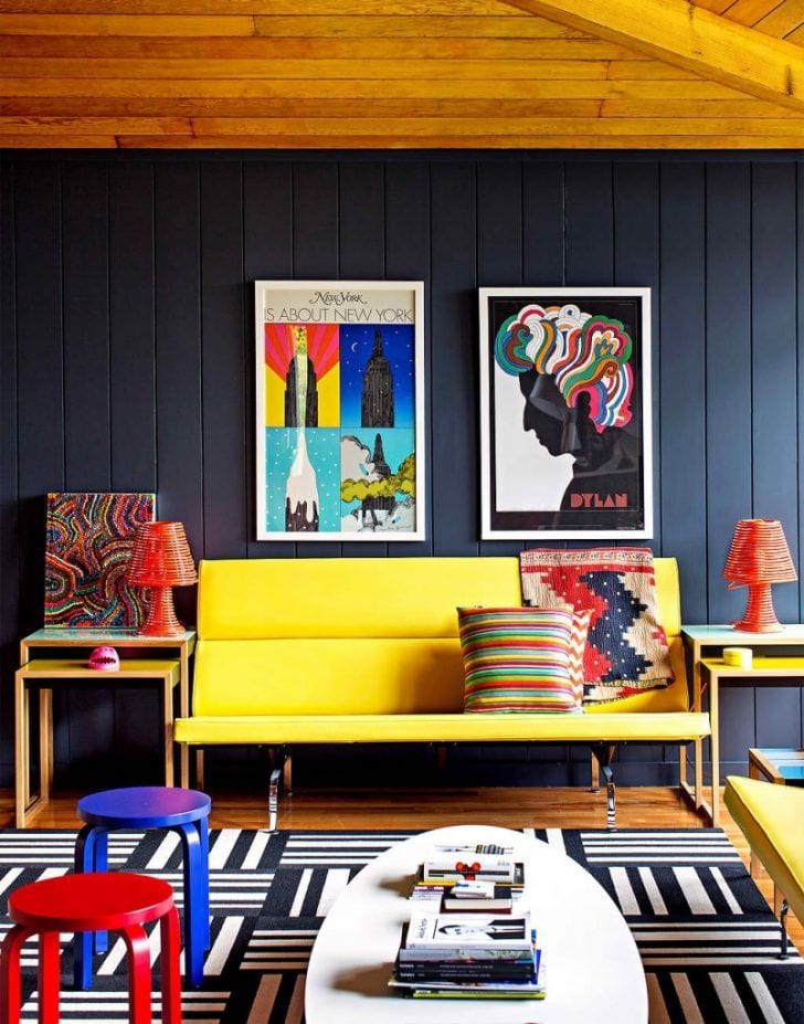 Bold Colors - '80s Interior Design Trends