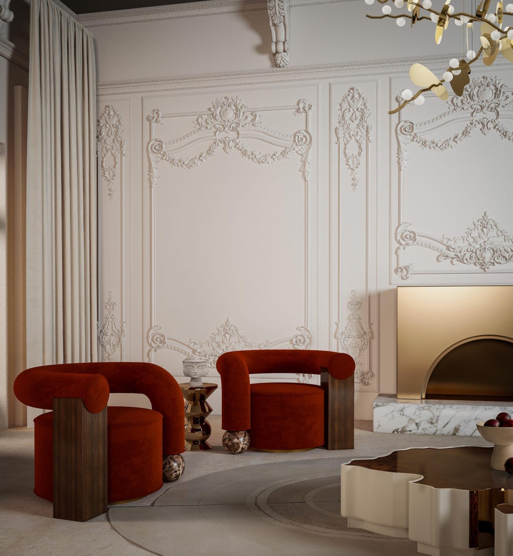 French walls in room decór 1 Galatea Armchair Ambience with french walls