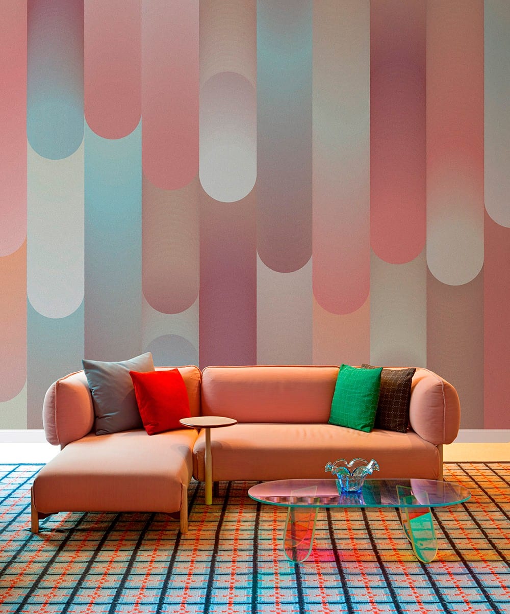 Tres Tintas Barcelona Wallpaper designed by Patricia Urquiola