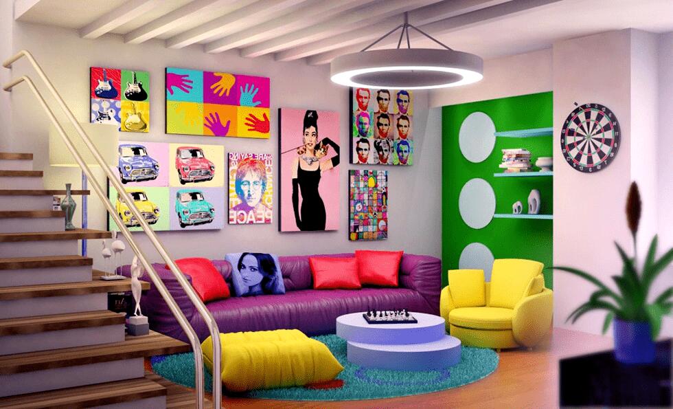 Pop Art - '80s Interior Design Tremds