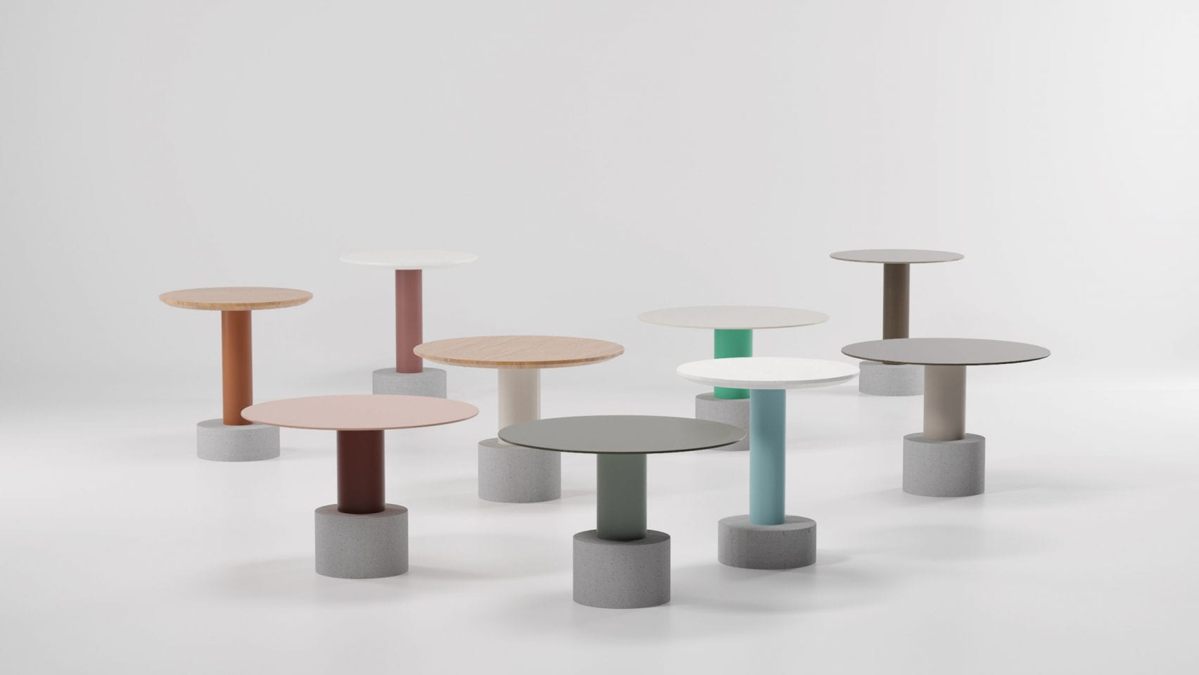 Postmodern Tables by Patricia Urquiola for Kettal