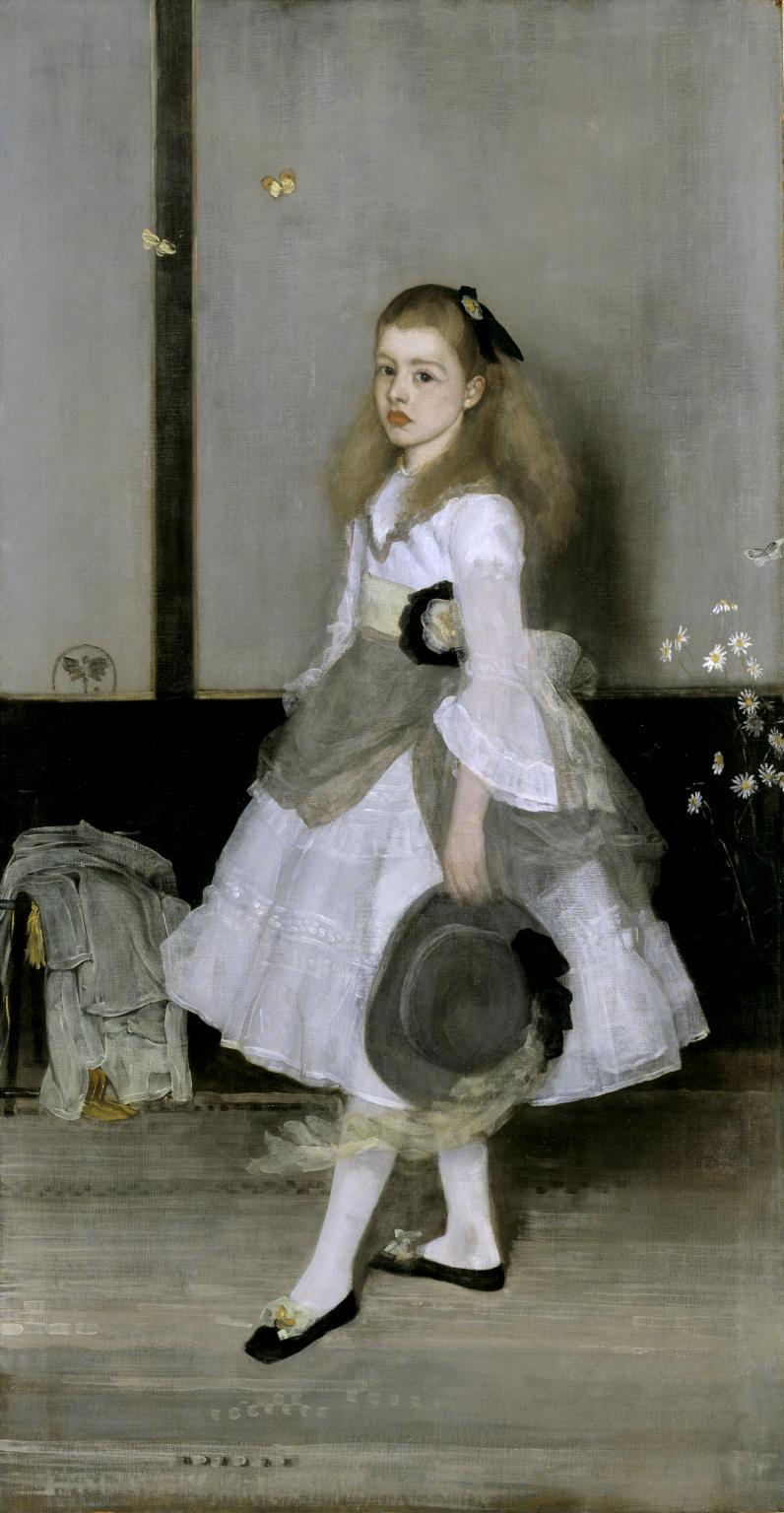 Harmony in Grey and Green: Miss Cicely Alexander 1872-4 by James Abbott McNeill Whistler 1834-1903