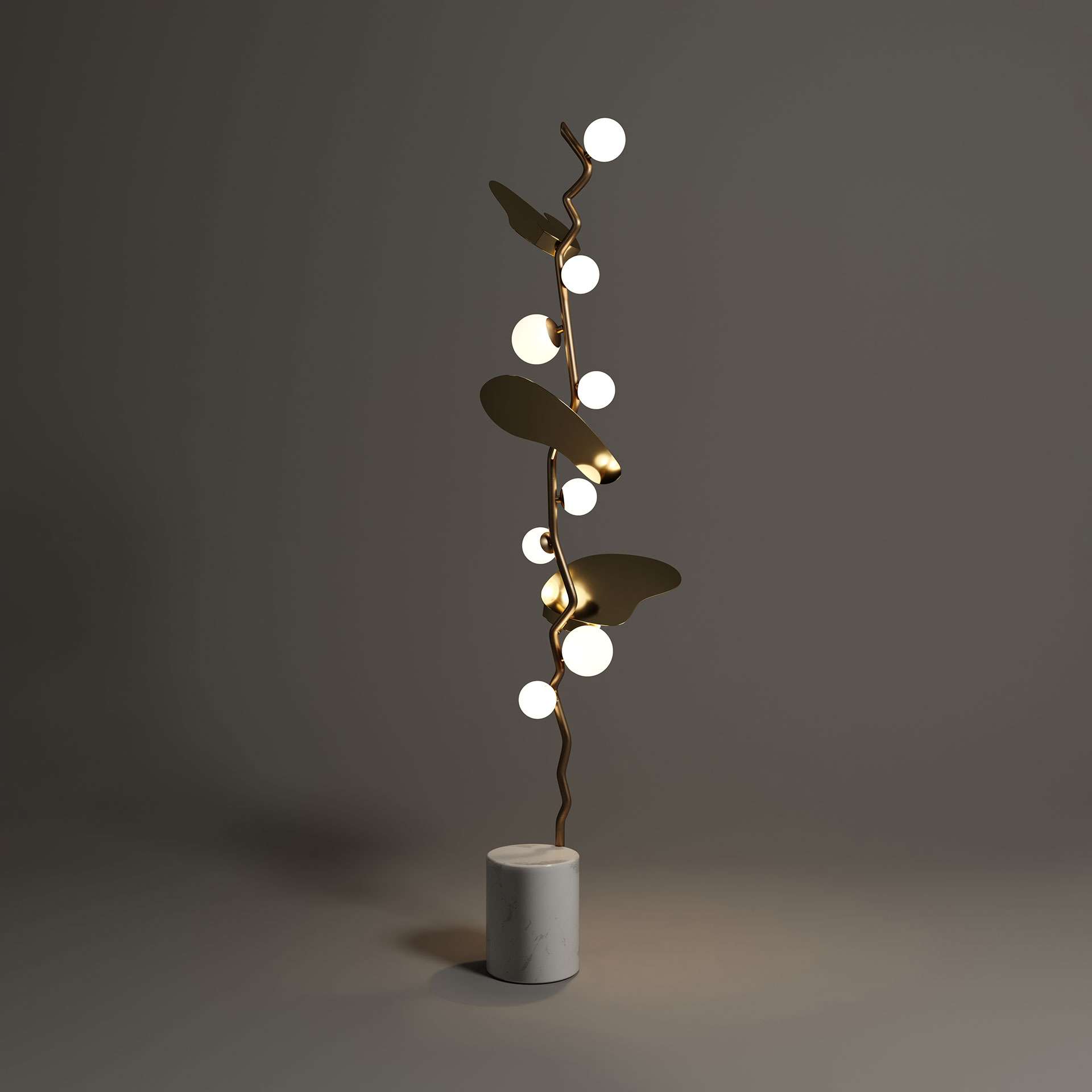 Almond Floor Lamp