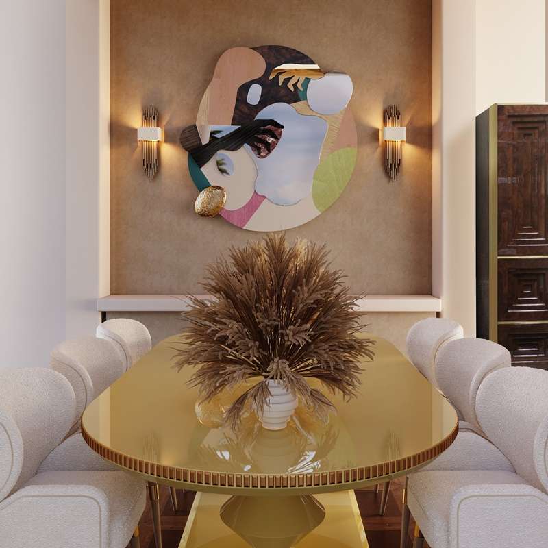 Ih Maj In Mirror - Eclectic Dining Room