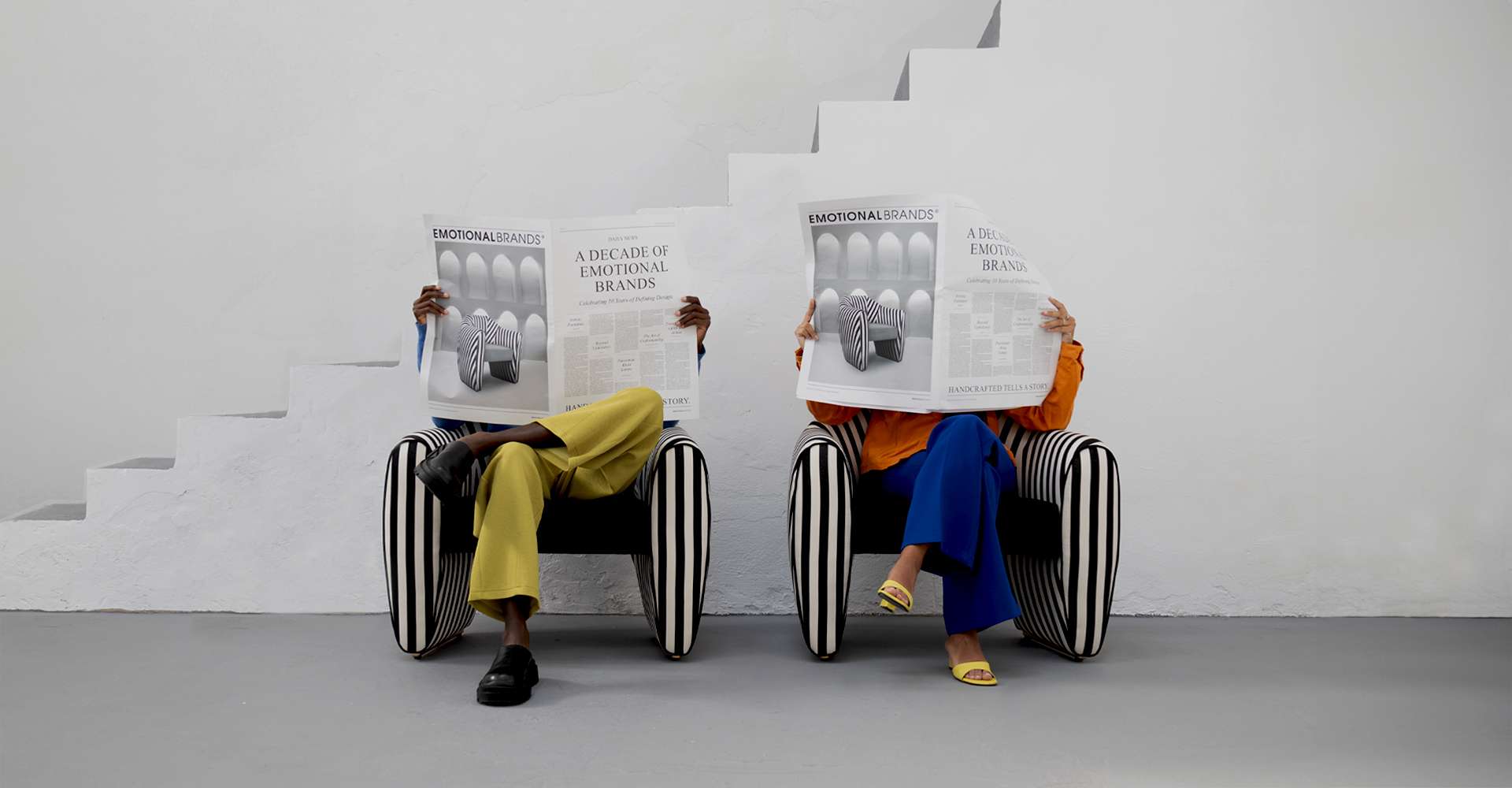 The Bold Striped Armchair Chic: The Photoshoot By Malabar