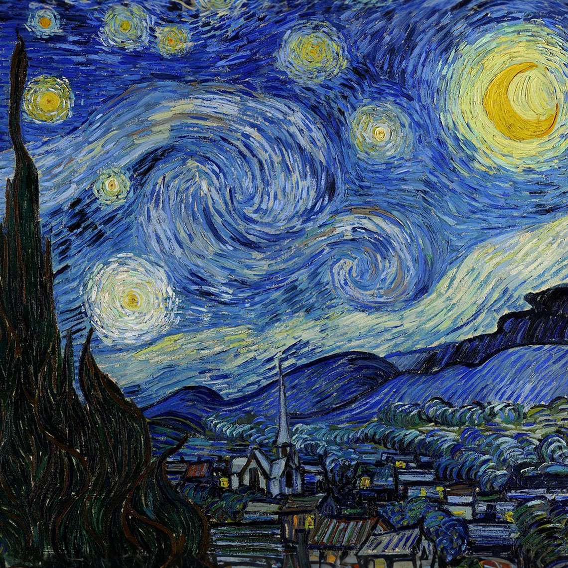 The-starry-night---vincent-van-gogh The starry night vincent van gogh