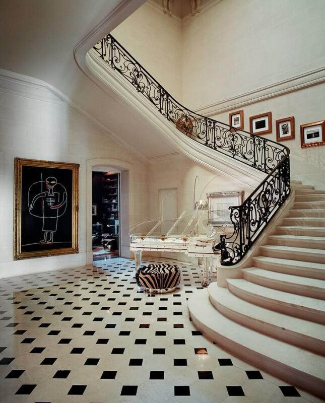 Lenny-Kravitzs-home-Staircase Lenny Kravitz's Home In Paris
