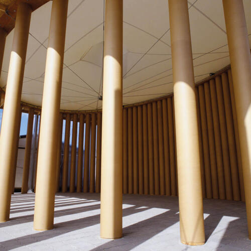 Shigeru Ban Paper Church, Japan Alvar Aalto