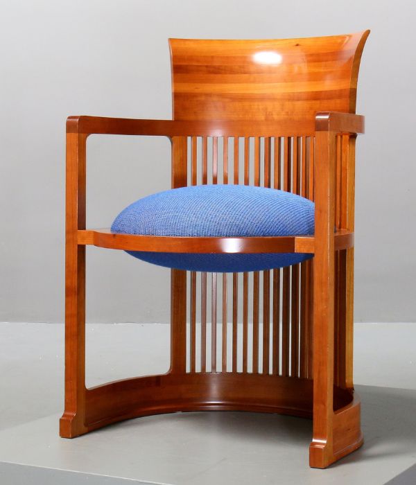 Barrel-chair-by-wright-world-day-of-architecture Barrel chair by f. L wright world day of architecture