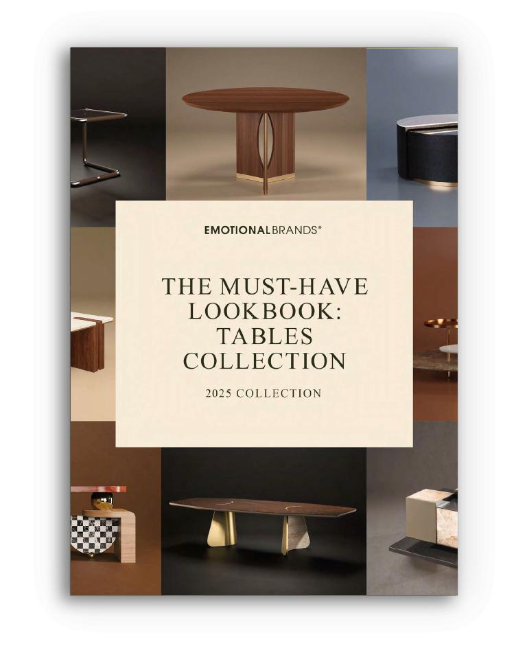 The must-have lookbook: tables collection