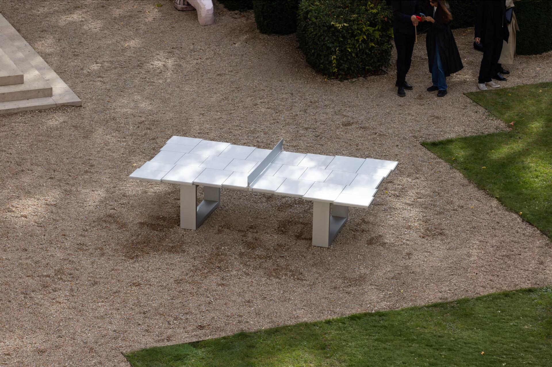 "resonating ping pong table, song no. 1" by james de wulf design miami. Paris 2025