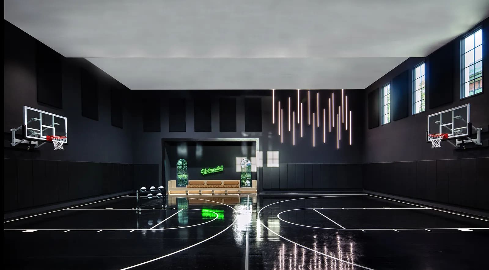 Basketball court florida beachfront retreat