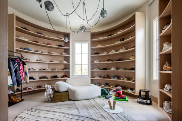 Florida beachfront retreat tennis closet