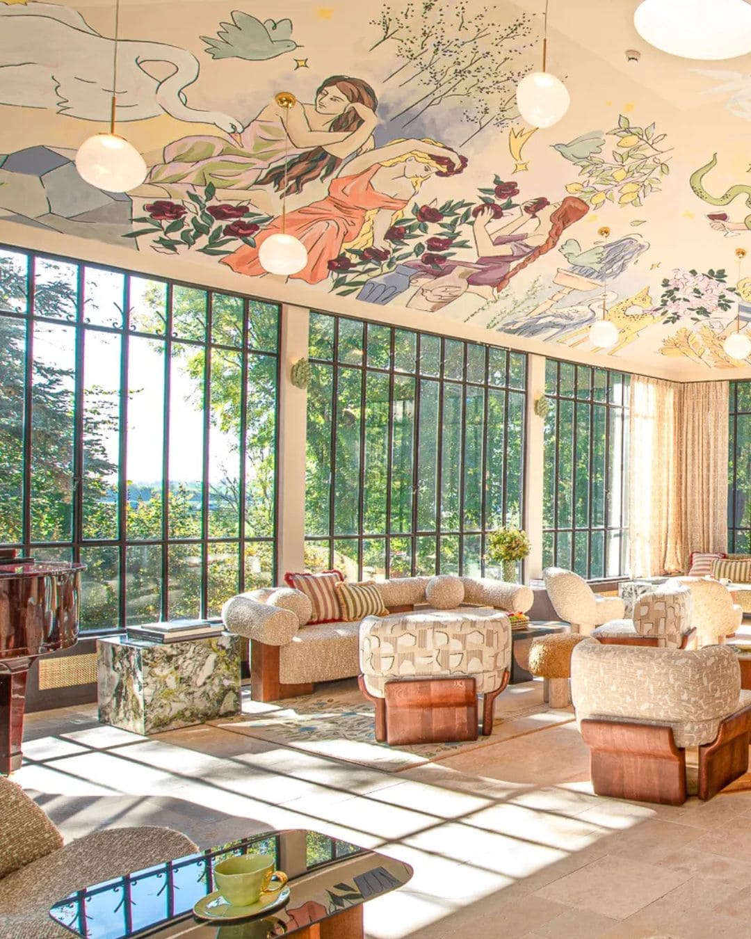 Artful hotel: the tea room at the hôtel verneuil la douce