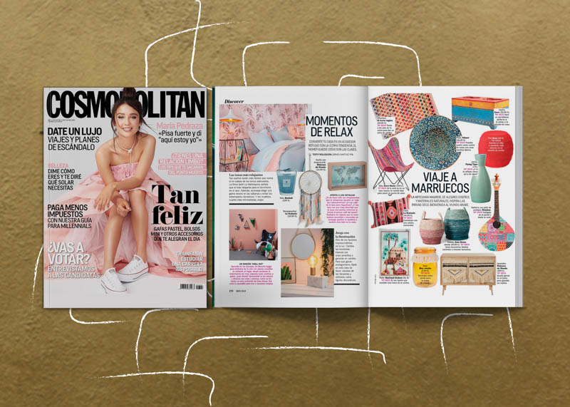 Cosmopolitan spain magazine azulejo v guitar