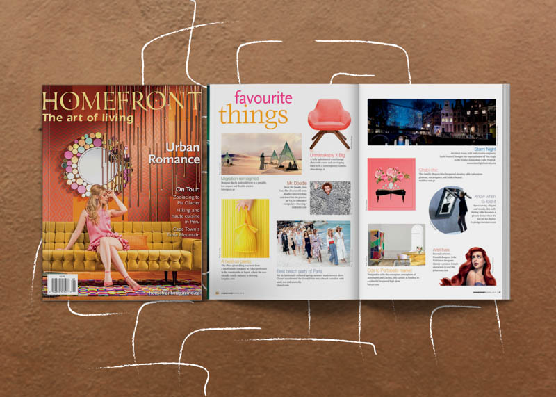 Homefront magazine petit amelie dressign table