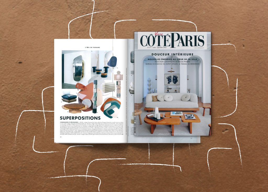 Cote paris la toile center table