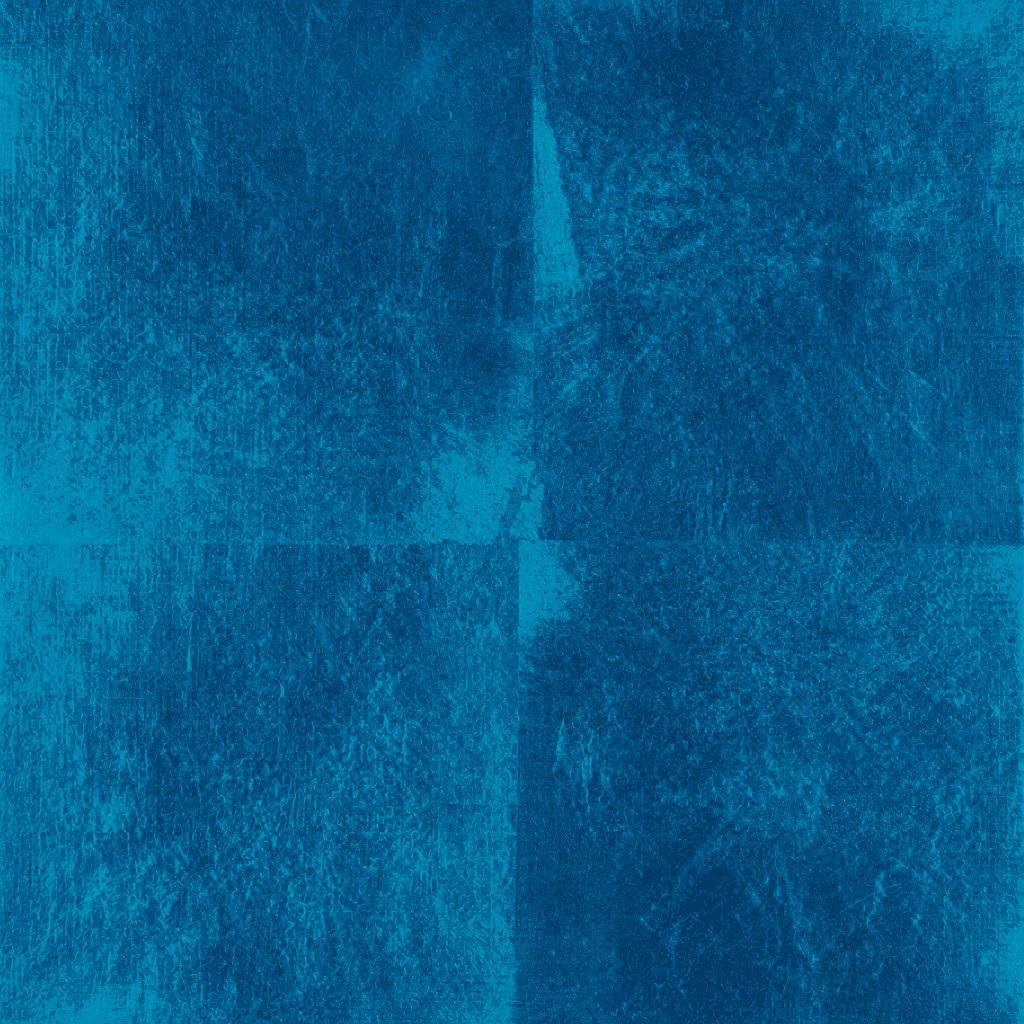 Metallic leaf, blue